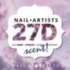 Nail Artists 27D Gellak 191 Glitter Roze - Afbeelding 3