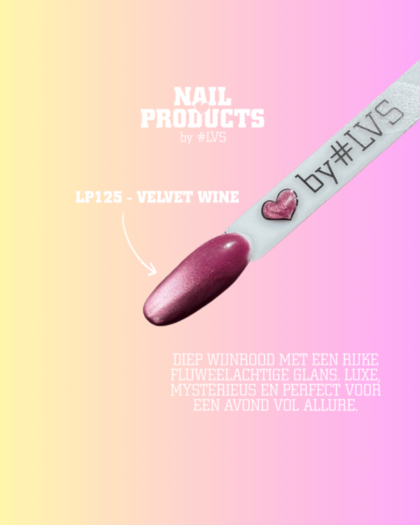 La Petite Gel Polish by #LVS | LP125 Velvet Wine 7ml - Afbeelding 2